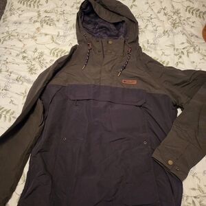 Columbia Men's Olive and Gray Jacket